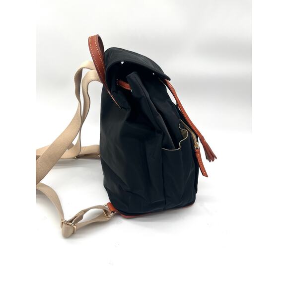 DOONEY & BOURKE Navy Blue Nylon Backpack, Leather Tassels main image 4